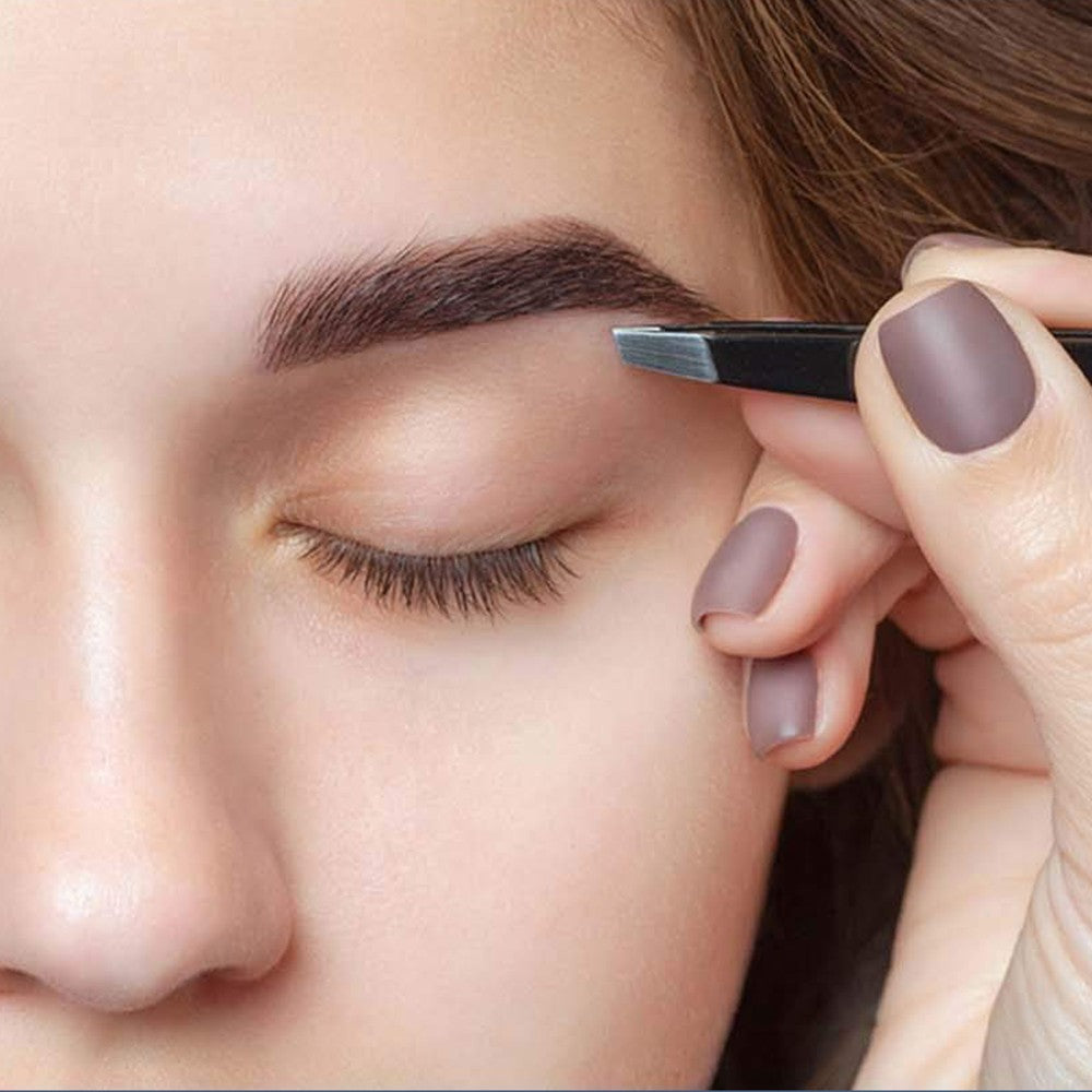 2 X Set of 2Pcs 10X and 20X Magnifying Makeup Mirror with Eyebrow Tweezers