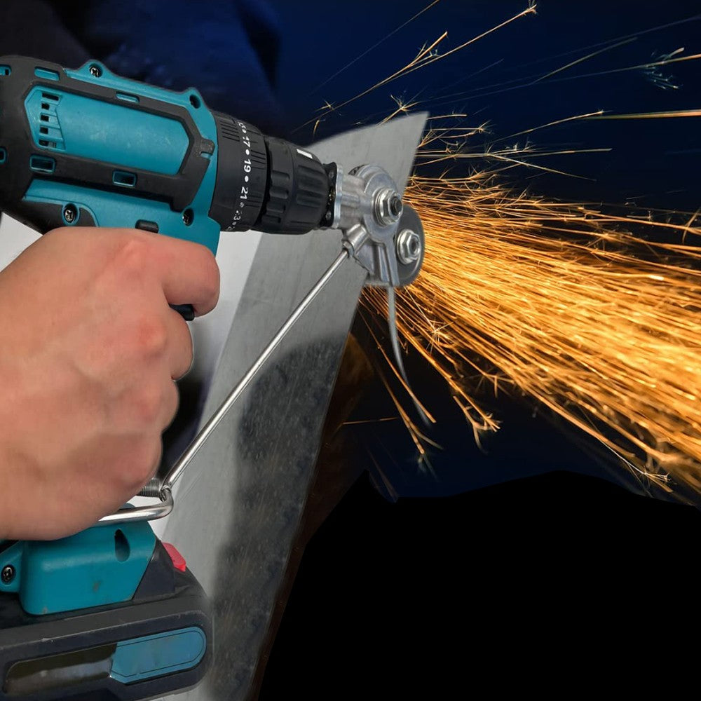 Set of 7Pcs Electric Drill Plate Cutter Sheet Precise Cutting Drill Attachment