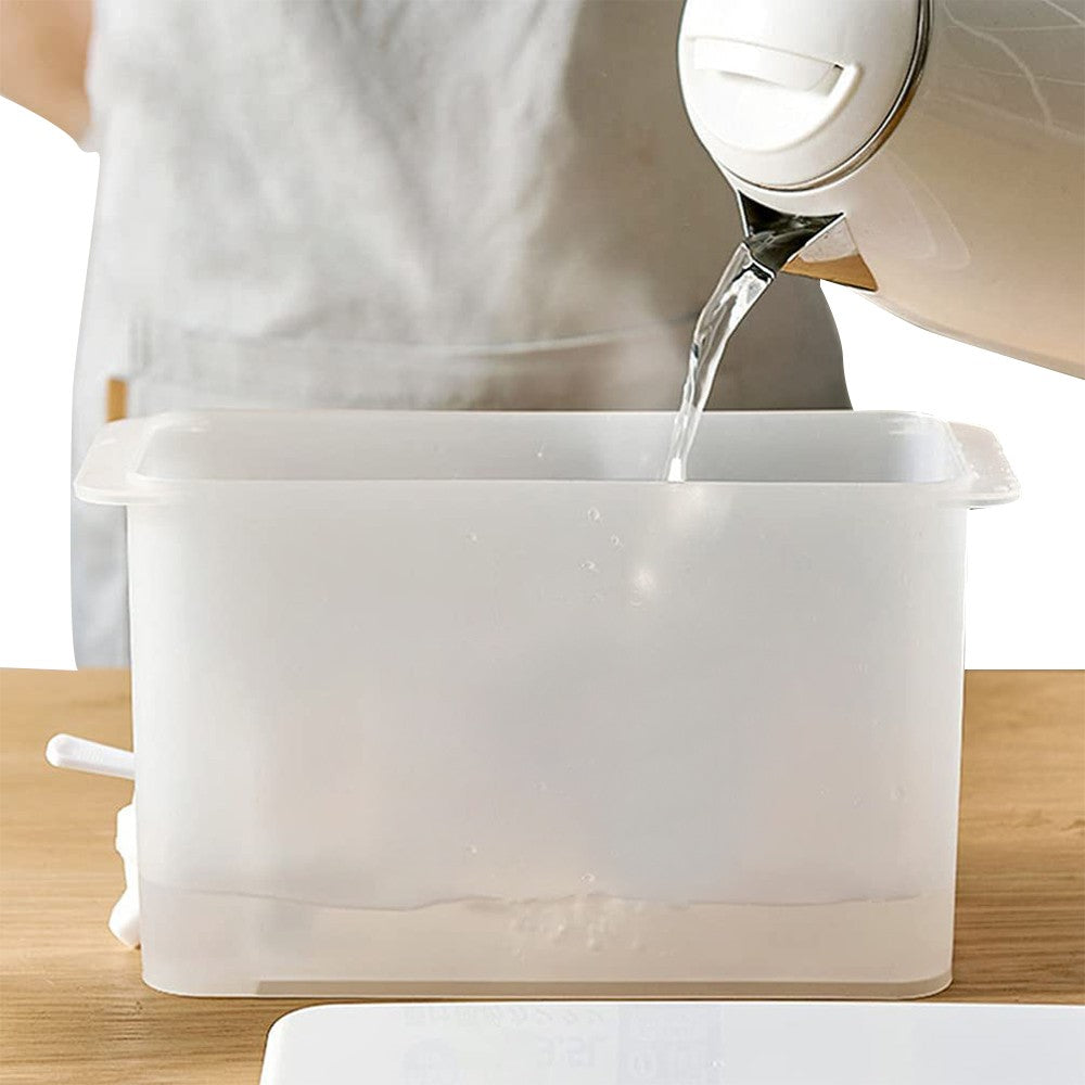 1Pc 3.5L Cold Ice Kettle with Faucet Fruit Drink Dispenser Beverage Container