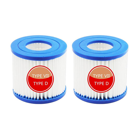 2 X For Intex D Bestway Type VII Pool Filter Cartridge Pool Filter Replacements
