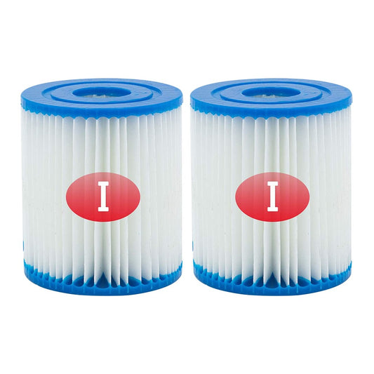 2Pcs For Bestway 58093 Type I Pool Pump Filter Cartridge Pool Filter Replacement