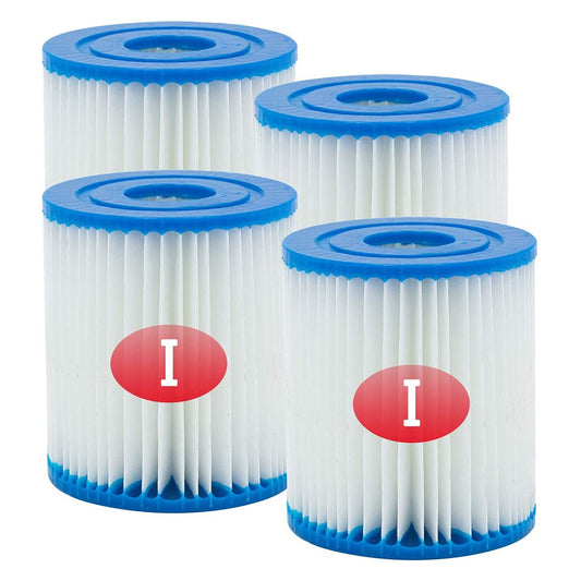 4Pcs For Bestway 58093 Type I Pool Pump Filter Cartridge Pool Filter Replacement