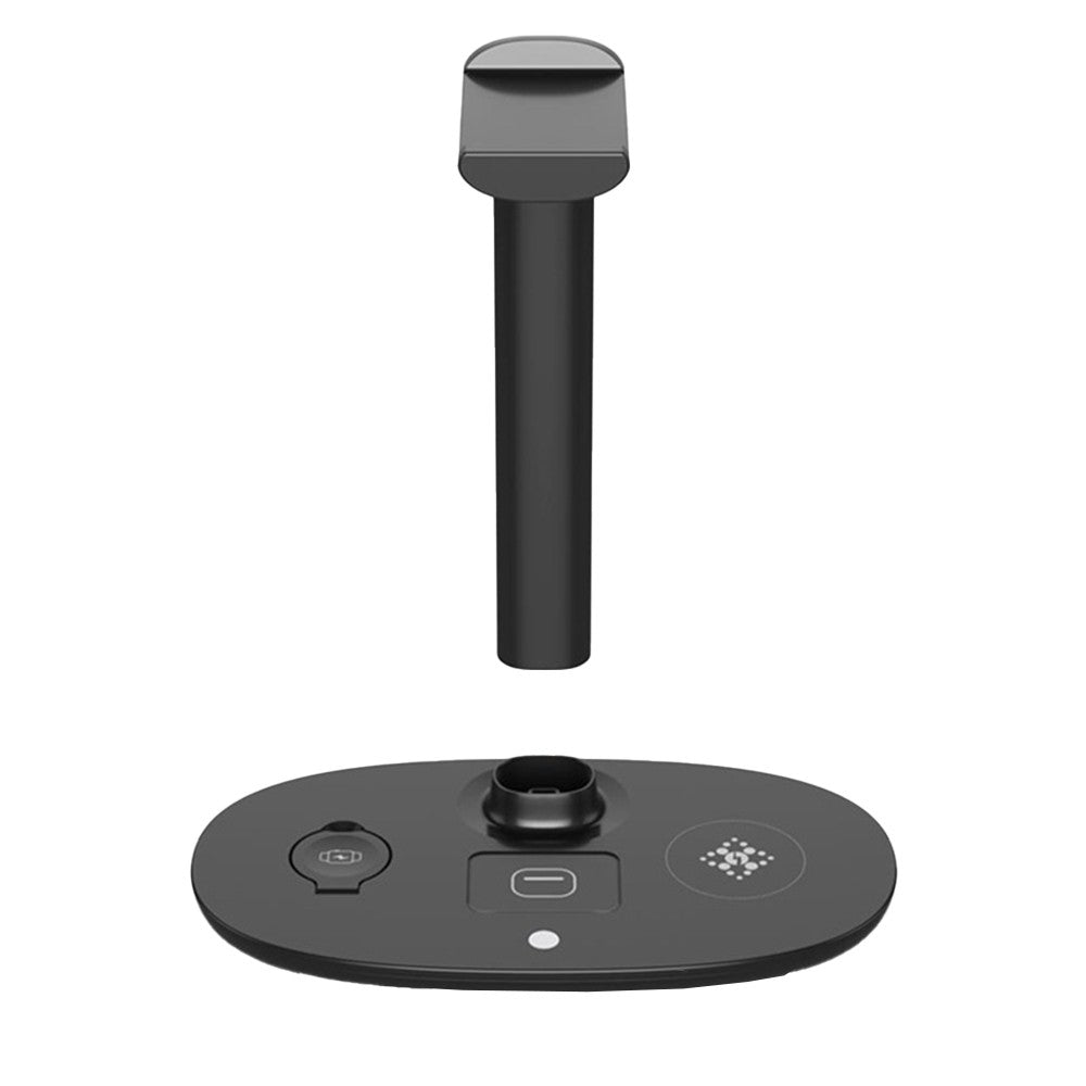4-in-1 Wireless Charger Qi Fast Charging Station Charging Dock for iPhone -Black