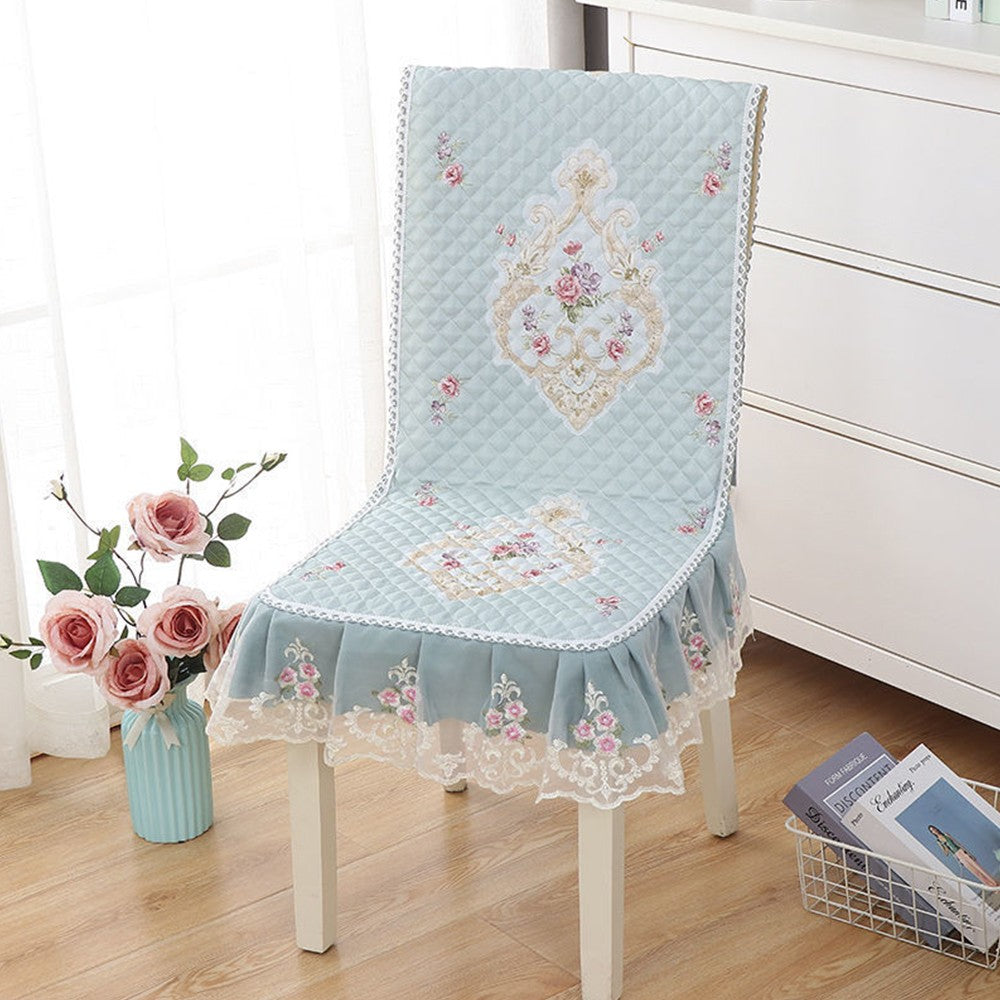 2 X Stretch Dining Chair Cover Non-Slip Thickened Slipcover Seat Cover Green