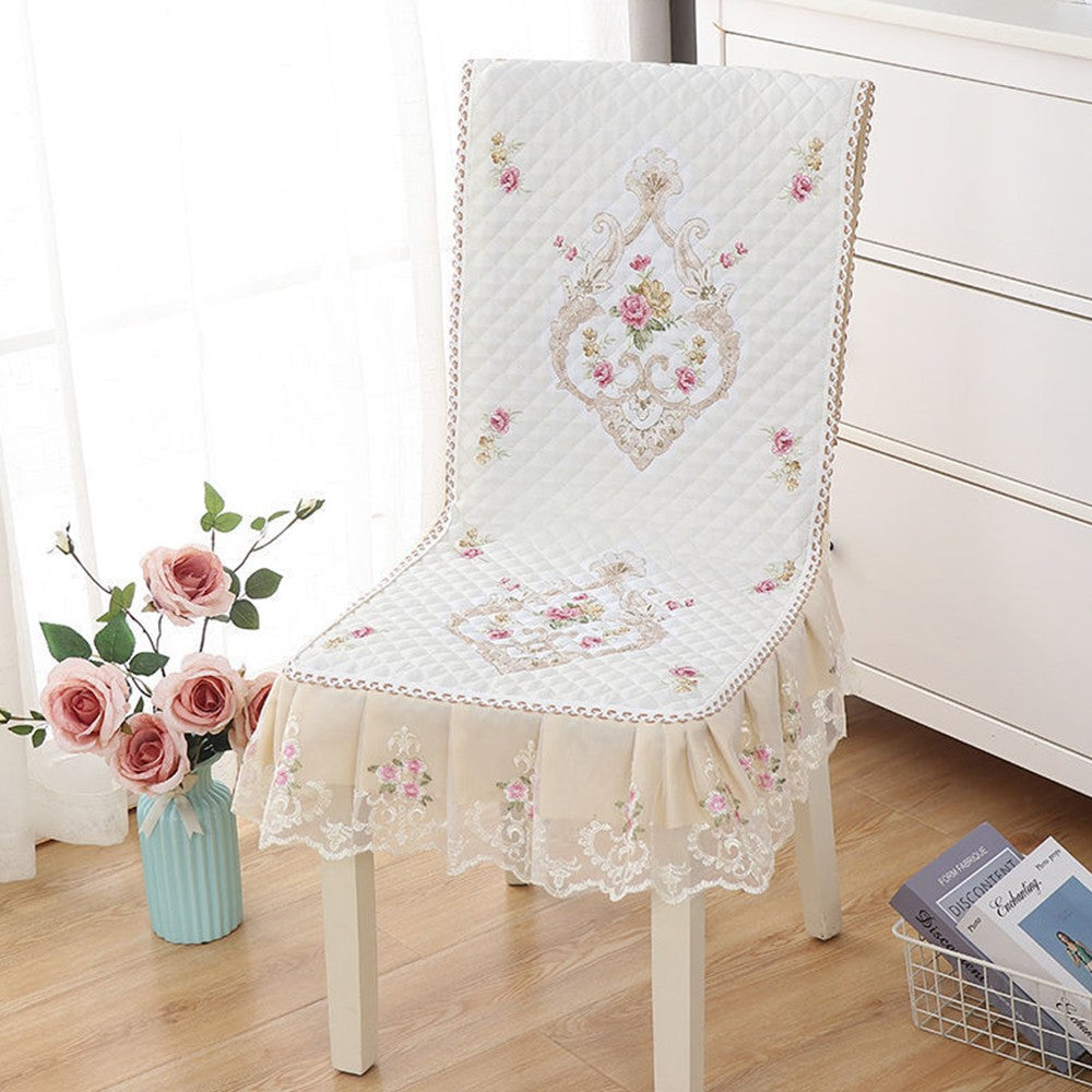 2 X Stretch Dining Chair Cover Non-Slip Thickened Slipcover Seat Cover White