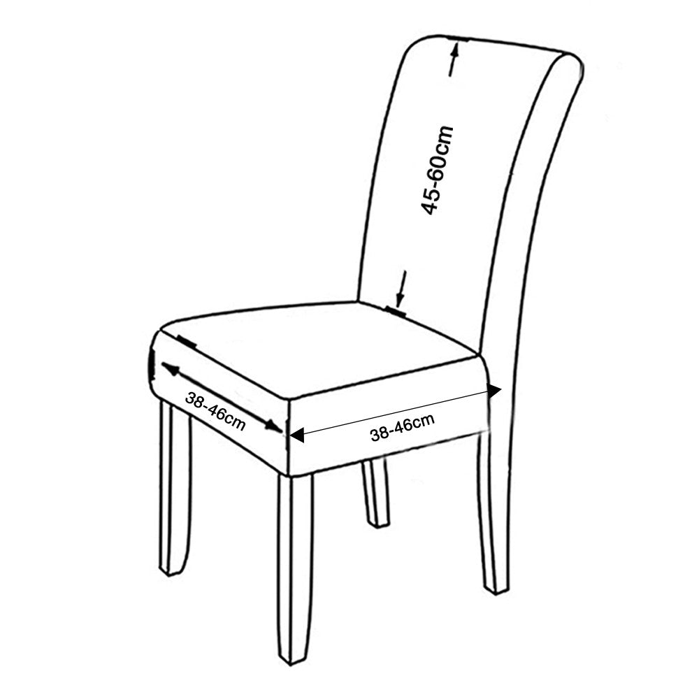 2 X Soft Fabric Dining Chair Cover Removable Chair Covers with Lace Skirt Green