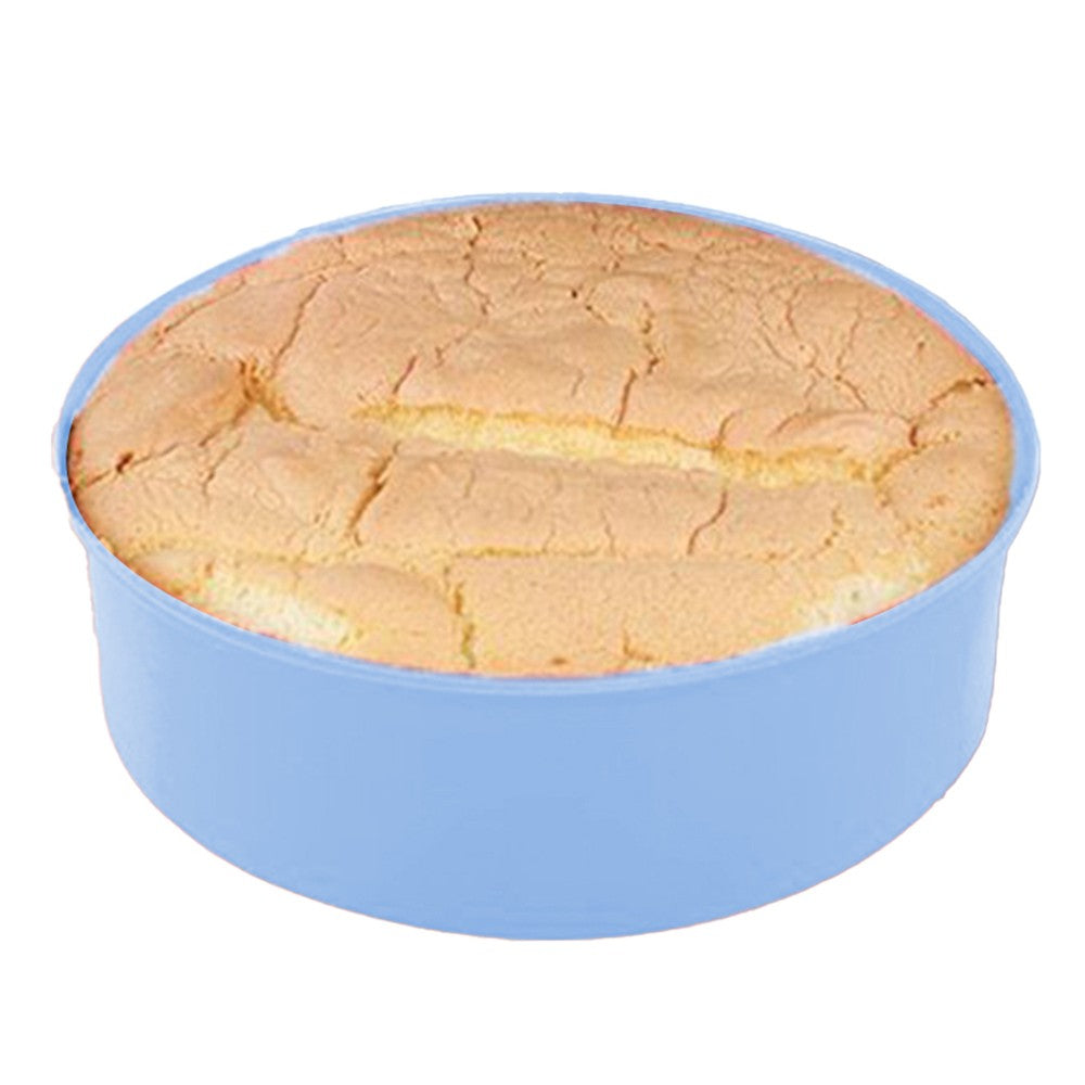 6 Inch Round Silicone Cake Pan Non-stick Baking Tray DIY Bakeware Mould Blue