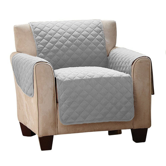For 1-seater Couch Recliner Cover Sofa Slipcover Pet Sofa Mat Grey