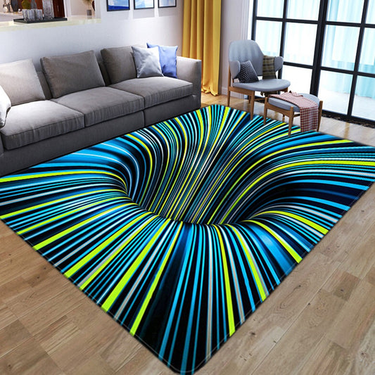 100x160cm 3D Optical Illusion Floor Mat Non Slip Living Room Rug Carpet Style 1