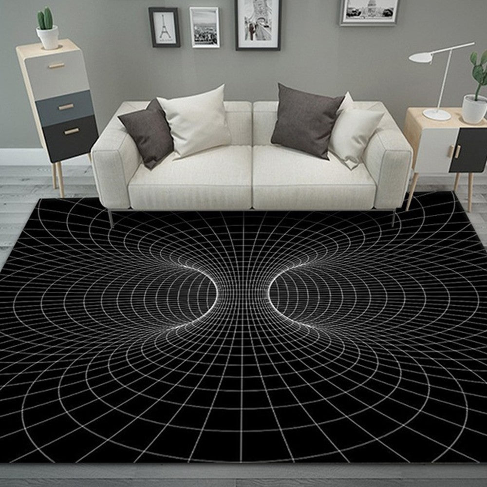 100x160cm 3D Optical Illusion Floor Mat Non Slip Living Room Rug Carpet Style 4