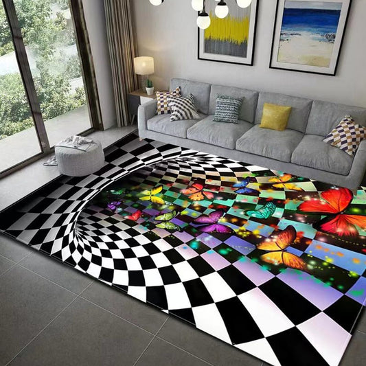 50x80cm 3D Optical Illusion Floor Mat Non Slip Living Room Rug Carpet Style 5