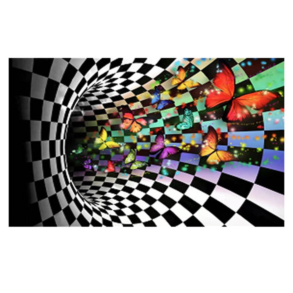 120x160cm 3D Optical Illusion Floor Mat Non Slip Living Room Rug Carpet Style 5