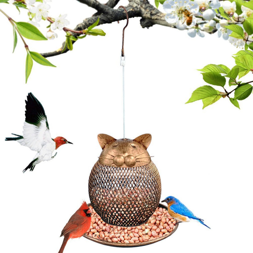 1 X Hanging Outdoor Wild Bird Feeder Automatic Bird Feeder Outdoor Decoration