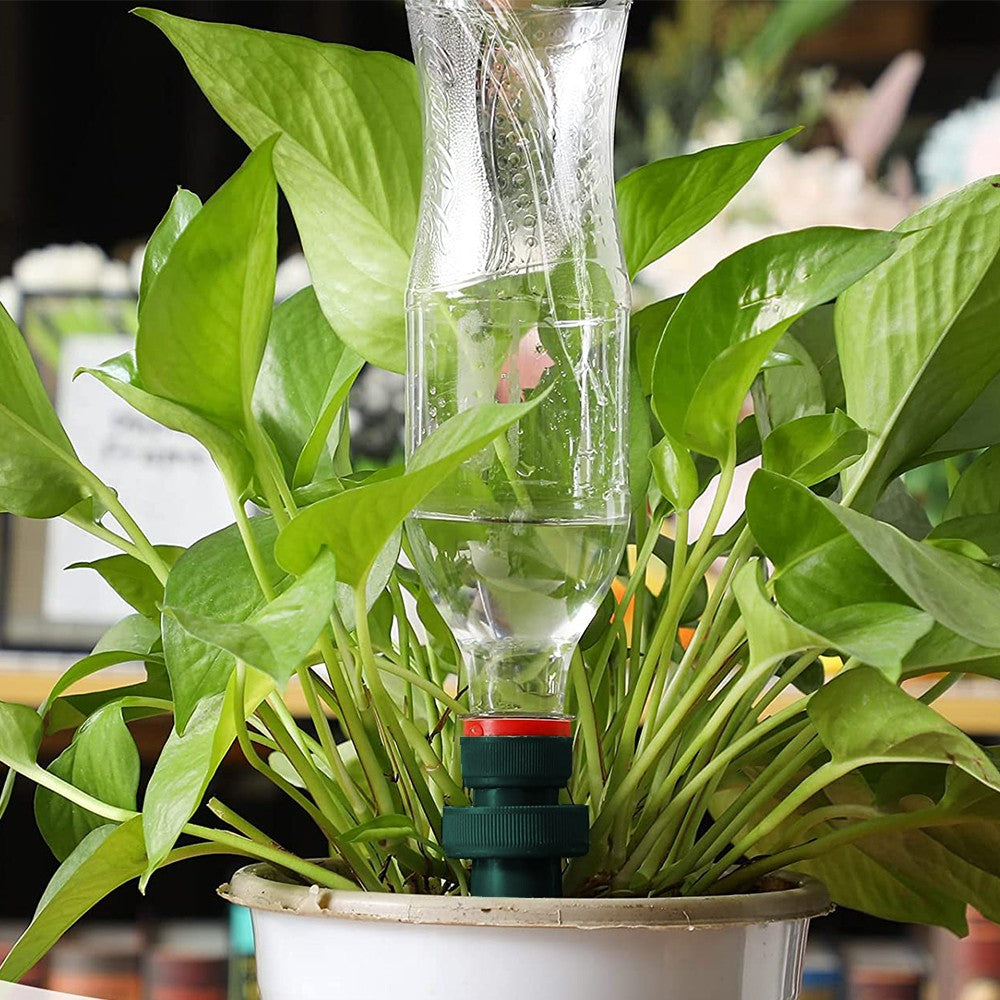 16Pcs Automatic Watering Spikes Bottle Adapter Terracotta Plant Watering Stakes Automatic Irrigation System