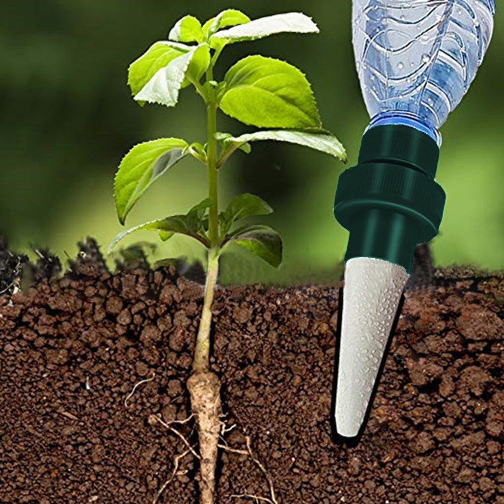 16Pcs Automatic Watering Spikes Bottle Adapter Terracotta Plant Watering Stakes Automatic Irrigation System