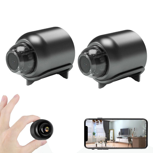 2 X 1080P HD Mini WiFi Hidden Camera Wireless Video Camera Indoor Surveillance Camera