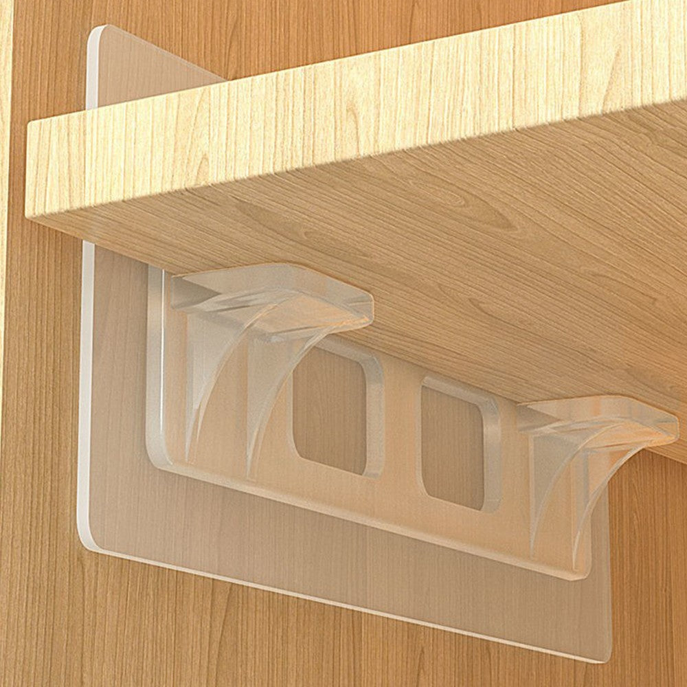20Pcs No Drill Shelf Support Self Adhesive Pegs Closet Shelves Holders Kitchen Cabinet Bracket