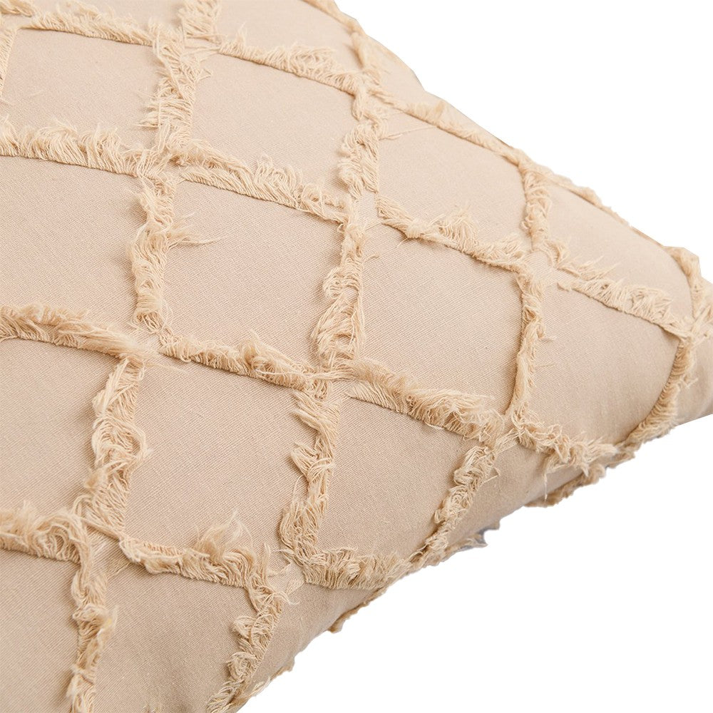 2Pcs 45x45cm Khaki Cotton Linen Pillowcase Cushion Covers Sofa Throw Pillow Case WITHOUT PILLOW