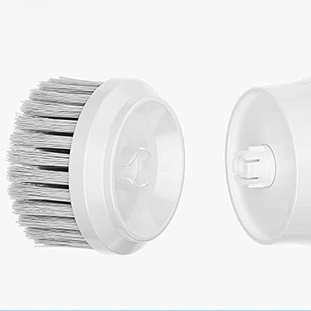 2 X Set of 5 in 1 Handheld Electric Cleaning Brush USB Rechargeable Electric Dishwashing Brush Shower Scrubber Cleaning Tool