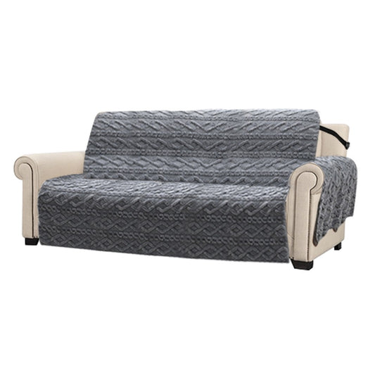 For 3-Seater T-shaped Recliner Couch Cover Recliner Cushion Slipcover Grey