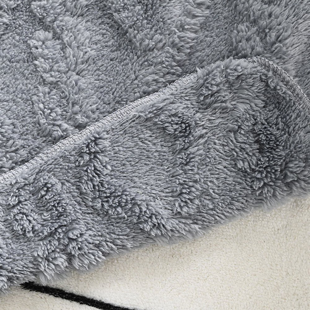 For 3-Seater T-shaped Recliner Couch Cover Recliner Cushion Slipcover Grey