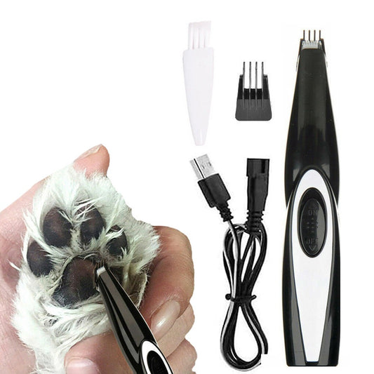 Electric Pet Hair Grooming Clippers Kit USB Rechargeable Cordless Dog Paw Hair Trimmer