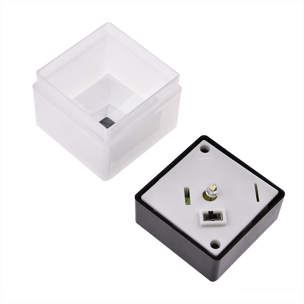 2 X Solar Powered Fence Post Cap Lights LED Pool Lamp Outdoor Light Warm Lights