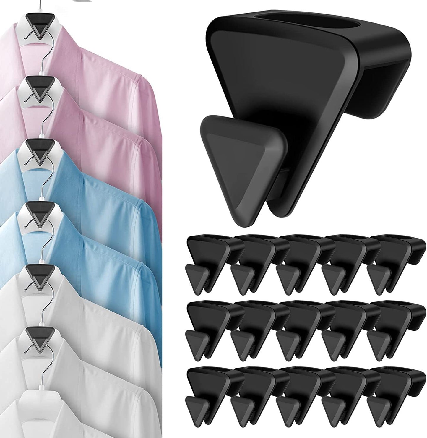 36Pcs Clothes Hanger Connector Hooks Closet Clothes Hanger Hooks Closet Organizer Space Saver