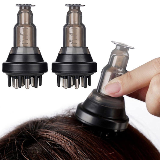 2 X Mini Portable Scalp Applicator Liquid Guiding Massager Comb Hair Oil Dispenser Applicator