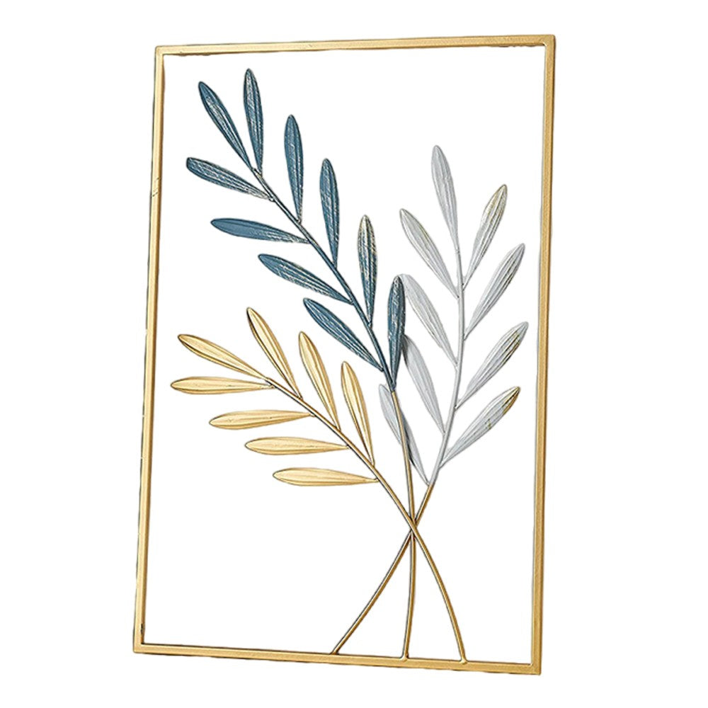 Metal Wall Decor Leaf Wall Hanging Decoration Wall Art Home Decor Wall Ledges Style 3