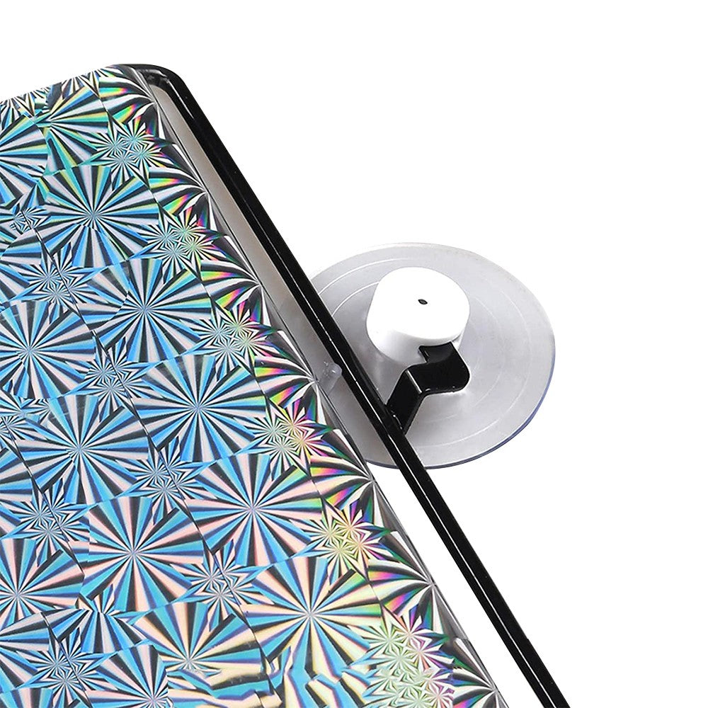 125x58cm Retractable Roller Blinds Car Sunshade Cover Window Blackout Curtains with Suction Cup Silver