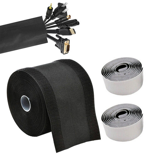 2 X 3M Reusable Floor Cable Cover Wire Protection Cover Cable Grip Strip for Cord Management