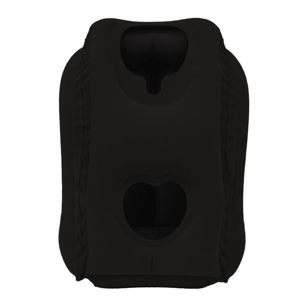 Inflatable Travel Pillows Office Nap Rest Pillow Inflatable Airplane Pillow Black