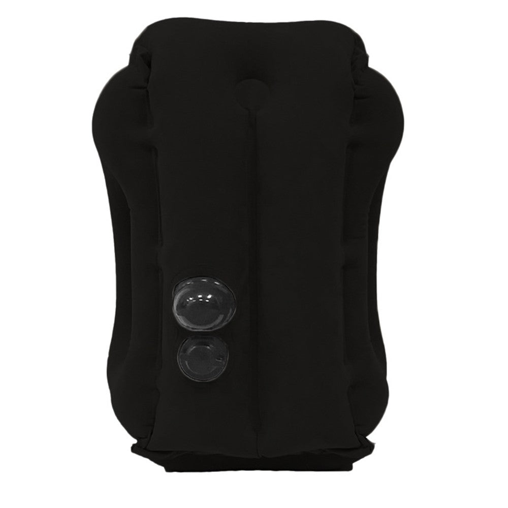 Inflatable Travel Pillows Office Nap Rest Pillow Inflatable Airplane Pillow Black