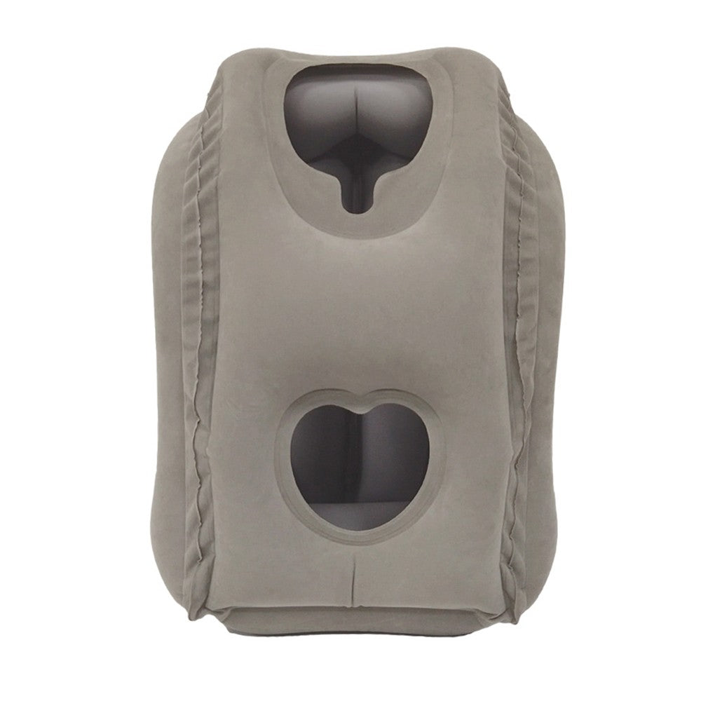 Inflatable Travel Pillows Office Nap Rest Pillow Inflatable Airplane Pillow Grey