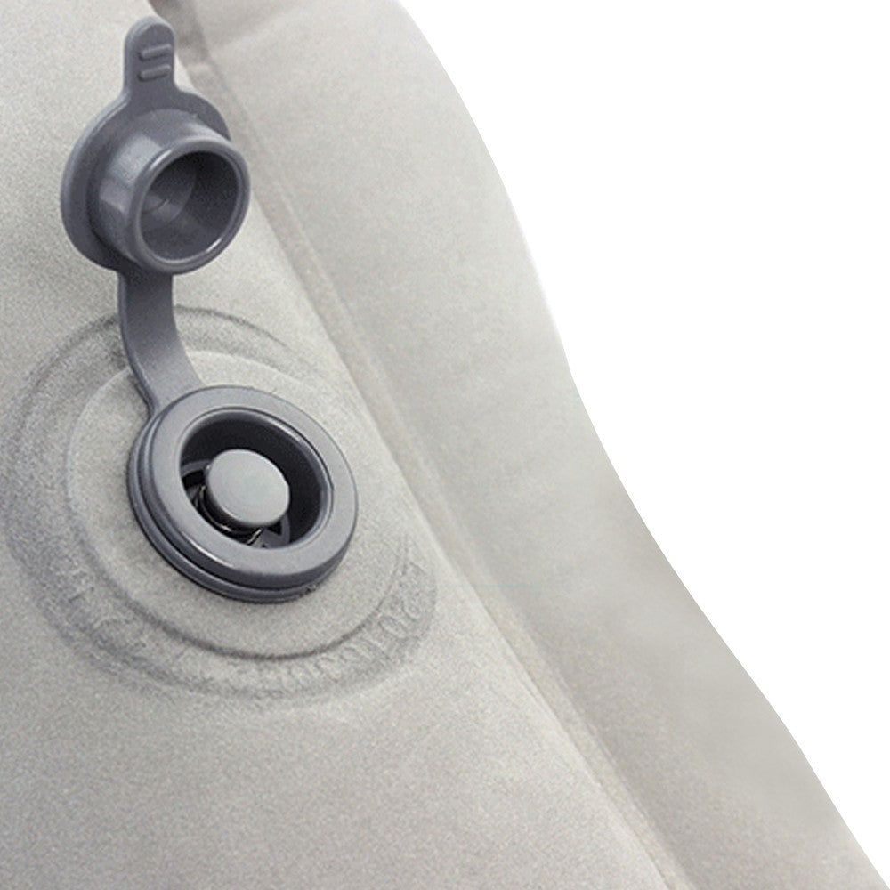 Inflatable Travel Pillows Office Nap Rest Pillow Inflatable Airplane Pillow Grey