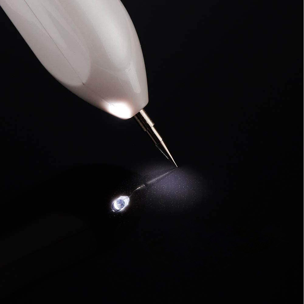 Electric Plasma Freckle Removal Pen LCD Face Skin Mole Remover Dark Spot Removal Machine Beauty Device Champagne