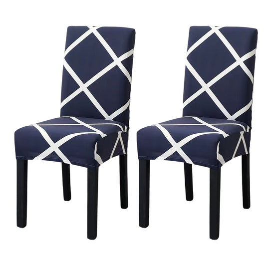 2 X Stretch Chair Covers Slipcovers Removable Elastic Chair Protector Covers Style 1