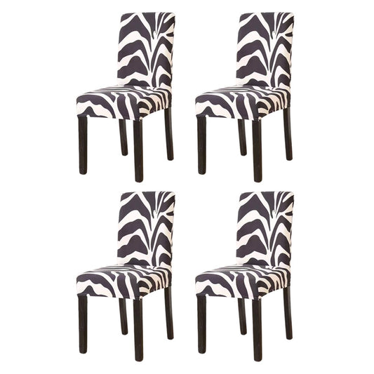 4 X Stretch Chair Covers Slipcovers Removable Elastic Chair Protector Covers Style 2