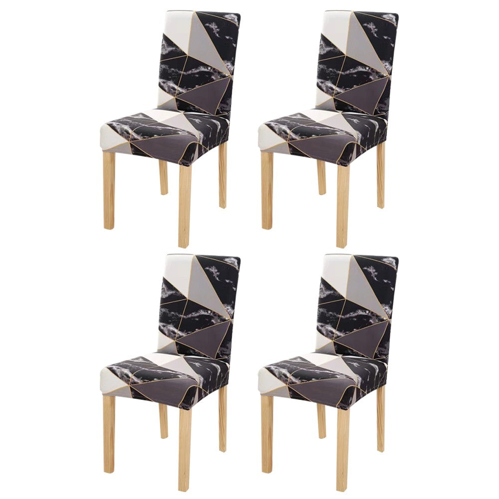 4 X Stretch Chair Covers Slipcovers Removable Elastic Chair Protector Covers Style 4
