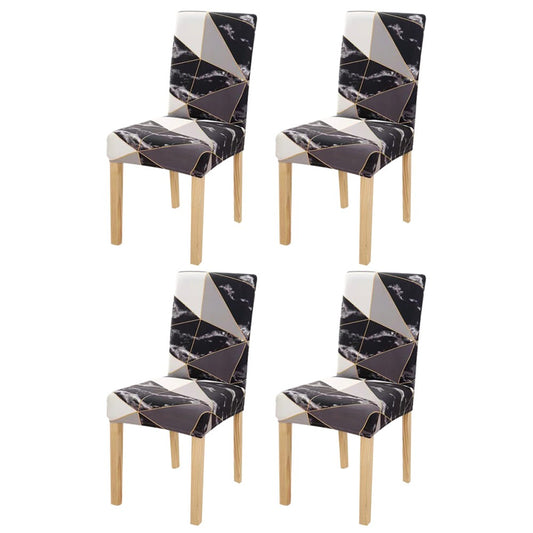 4 X Stretch Chair Covers Slipcovers Removable Elastic Chair Protector Covers Style 4
