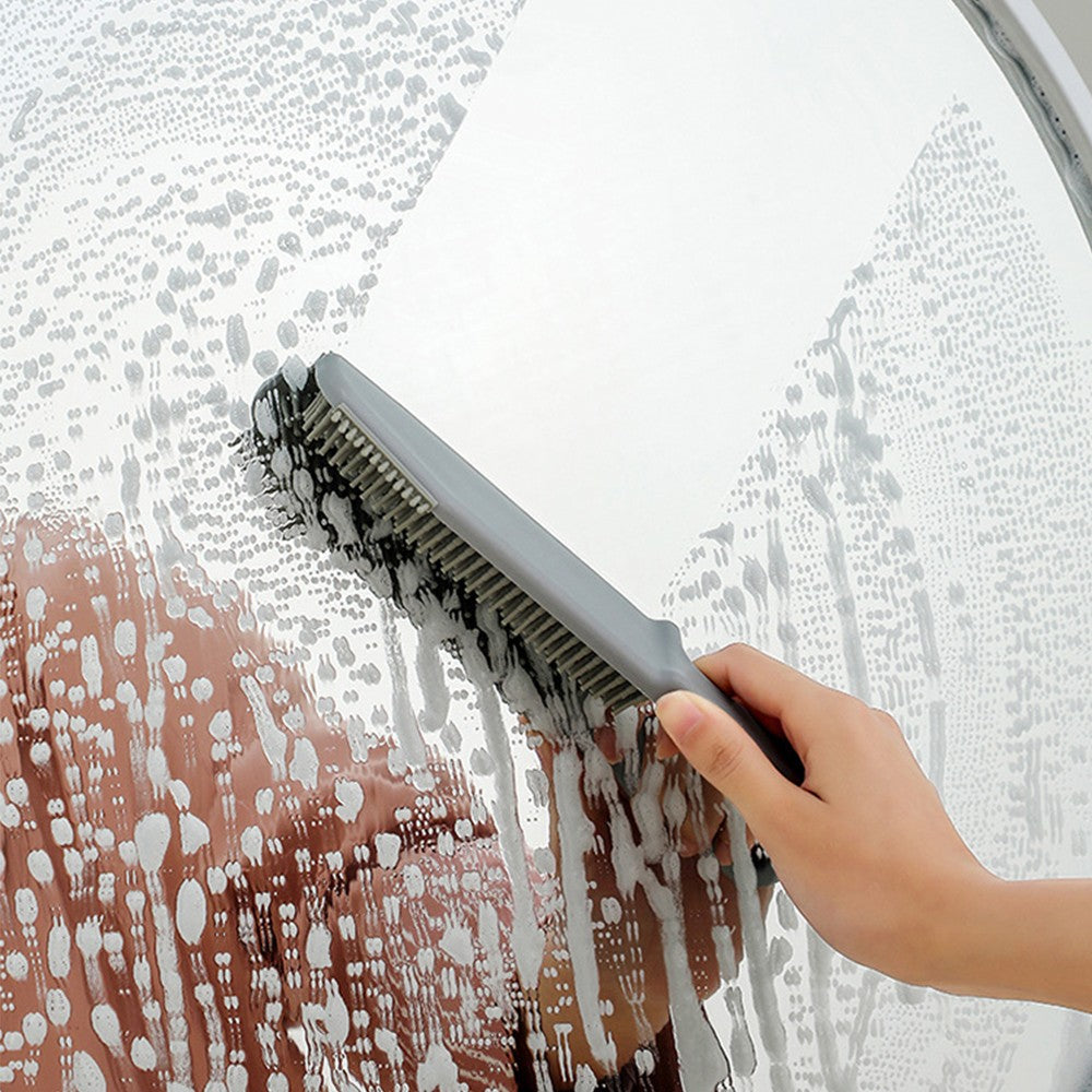 3Pcs 3 In 1 Silicone Countertop Gap Cleaning Brush Multifunctional Glass Scraper Brush Floor Brush Cleaning Tool