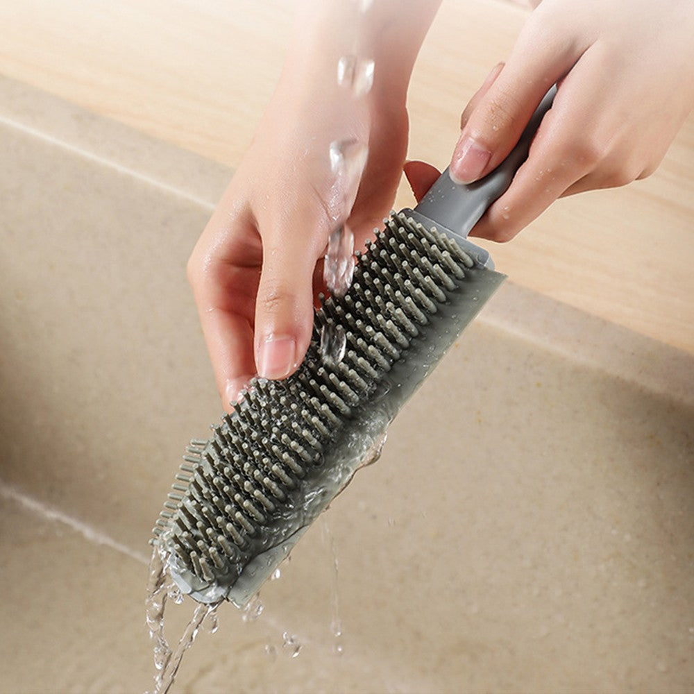 3Pcs 3 In 1 Silicone Countertop Gap Cleaning Brush Multifunctional Glass Scraper Brush Floor Brush Cleaning Tool