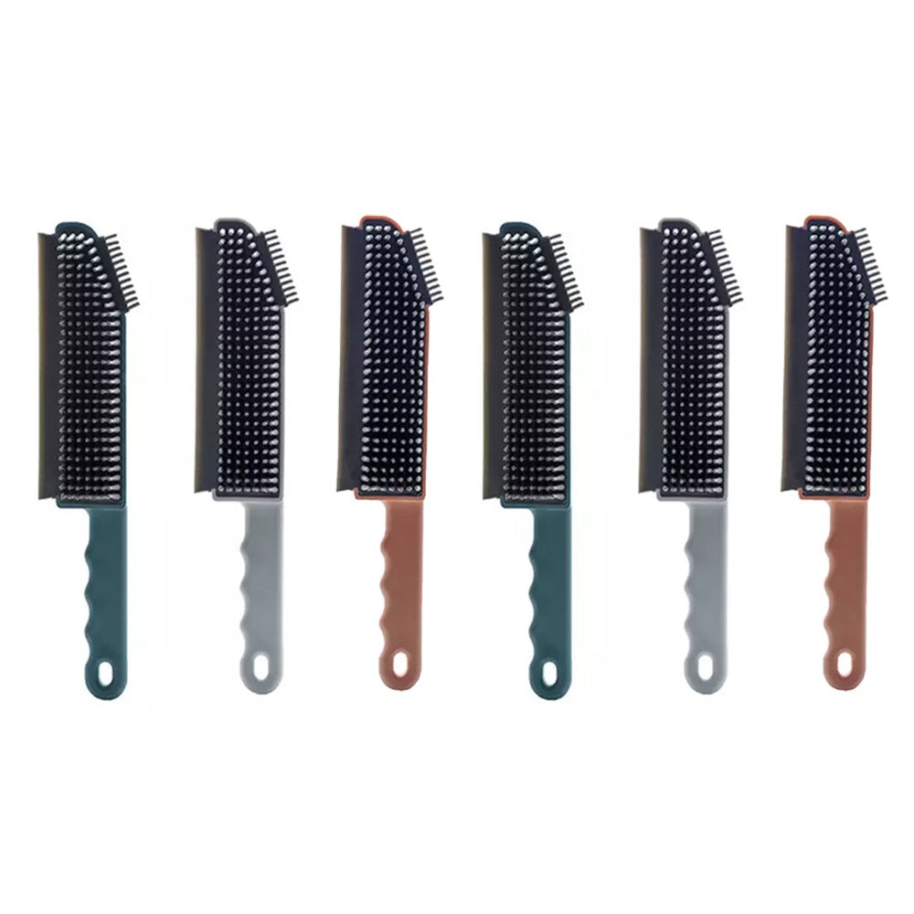 6Pcs 3 In 1 Silicone Countertop Gap Cleaning Brush Multifunctional Glass Scraper Brush Floor Brush Cleaning Tool