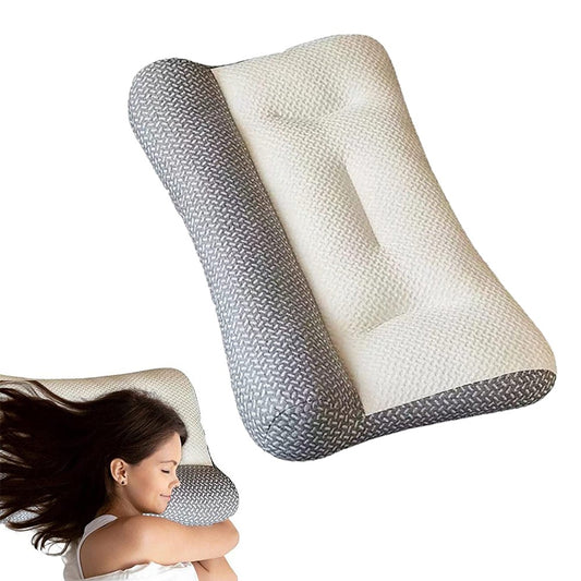 1 X 74x48cm Ergonomic Pillow Neck Support Bed Pillow Orthopedic Pillow for All Sleeping Positions