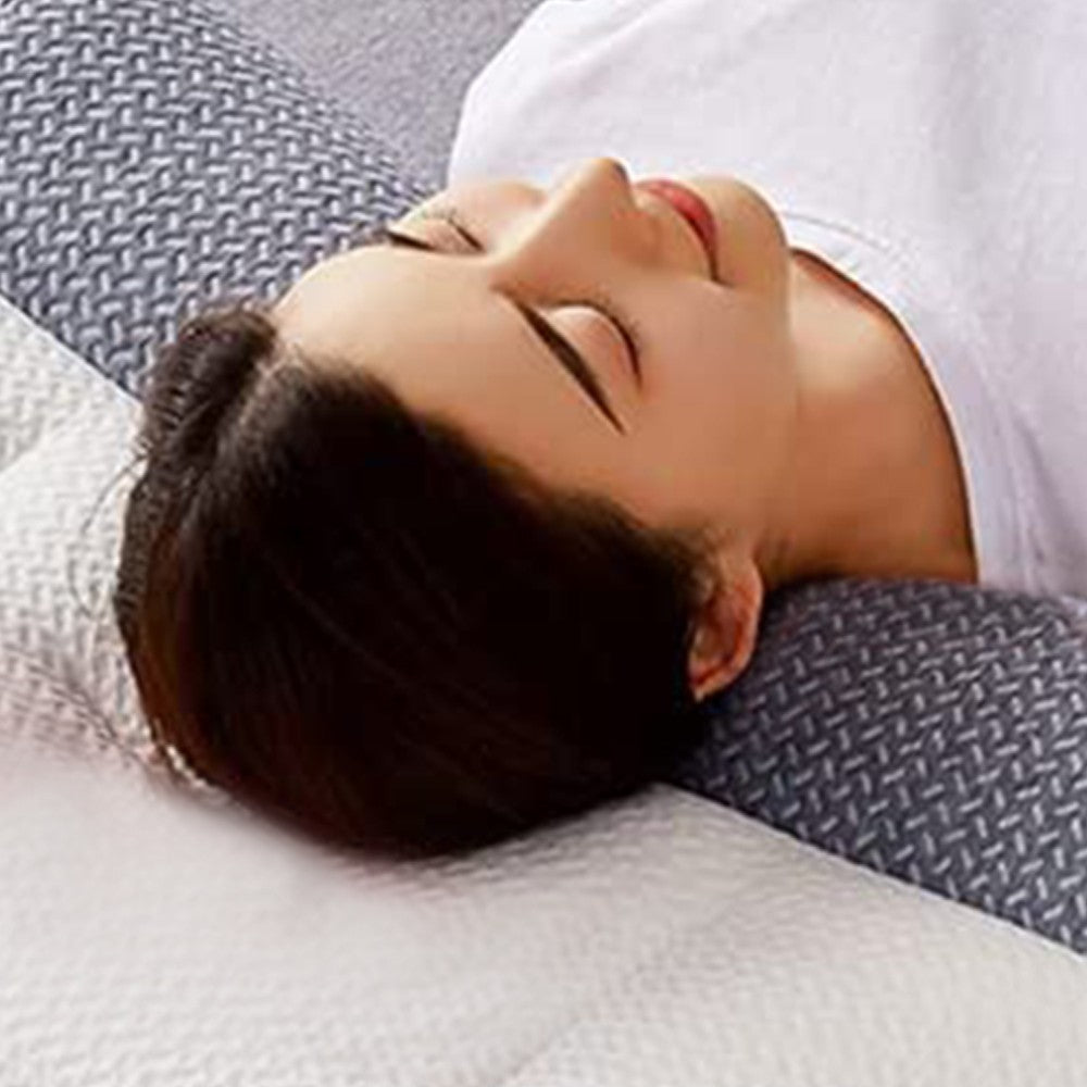 1 X 74x48cm Ergonomic Pillow Neck Support Bed Pillow Orthopedic Pillow for All Sleeping Positions