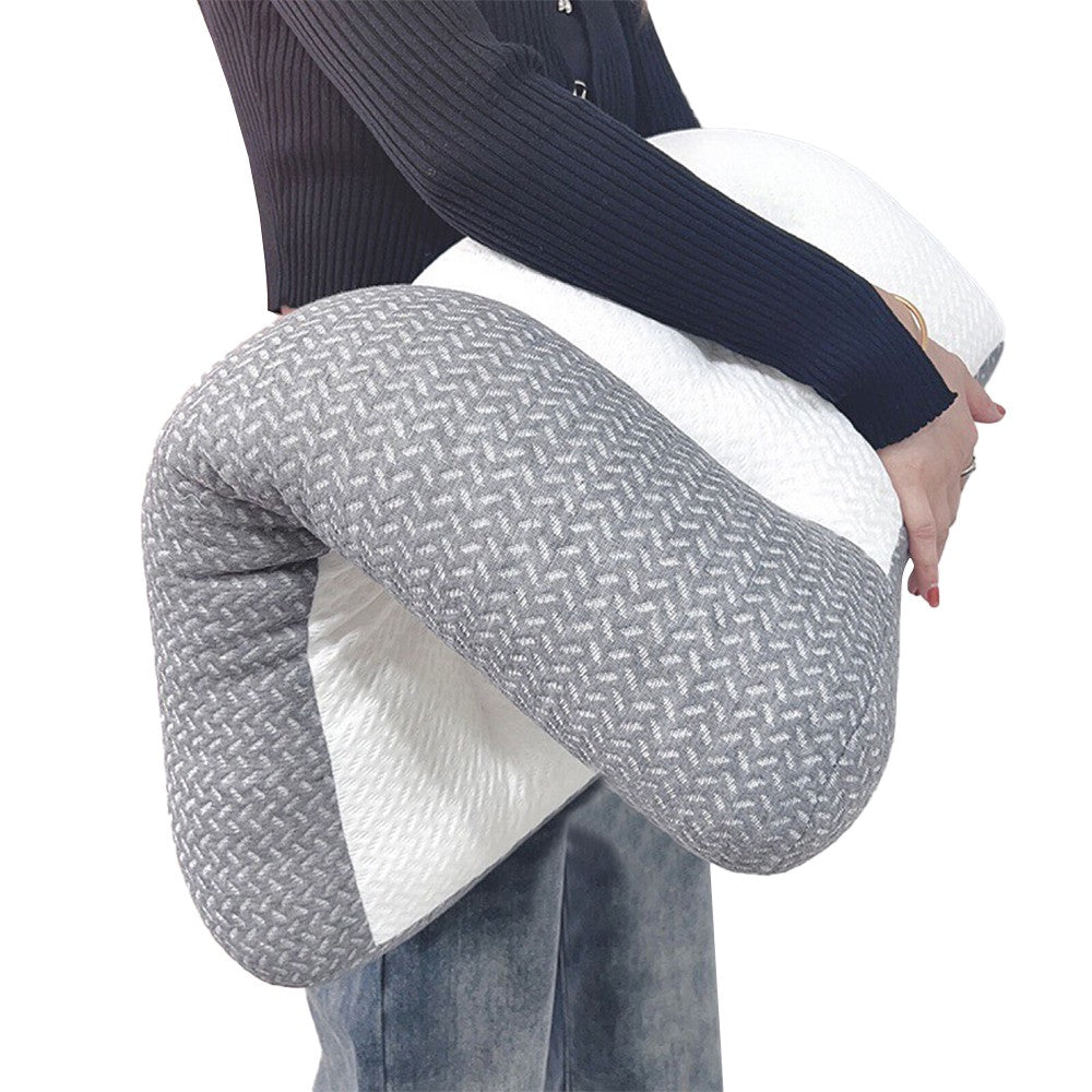 1 X 74x48cm Ergonomic Pillow Neck Support Bed Pillow Orthopedic Pillow for All Sleeping Positions