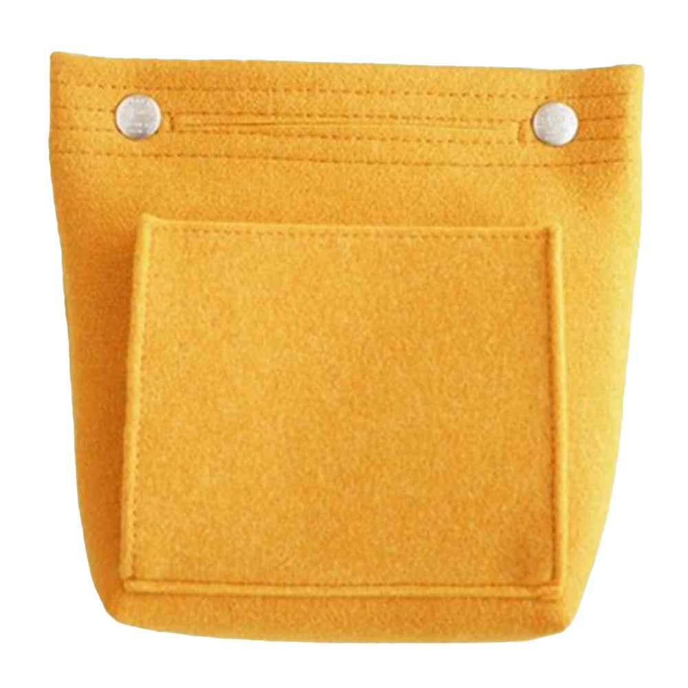 2 X Women Handbag Insert Bag Purse Liner Multi Pocket Travel Felt Organizer Makeup Cosmetic Bag Yellow Rose Red