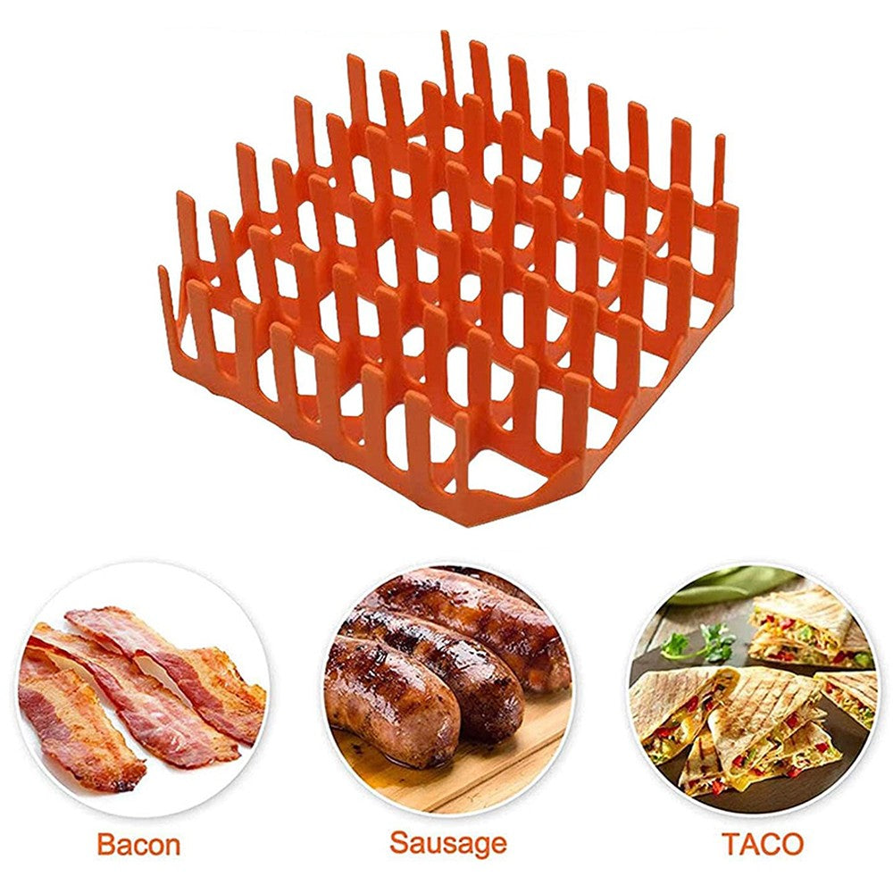 Air Fryer Silicone Bacon Rack Bacon Cooker Tray Microwave Accessory