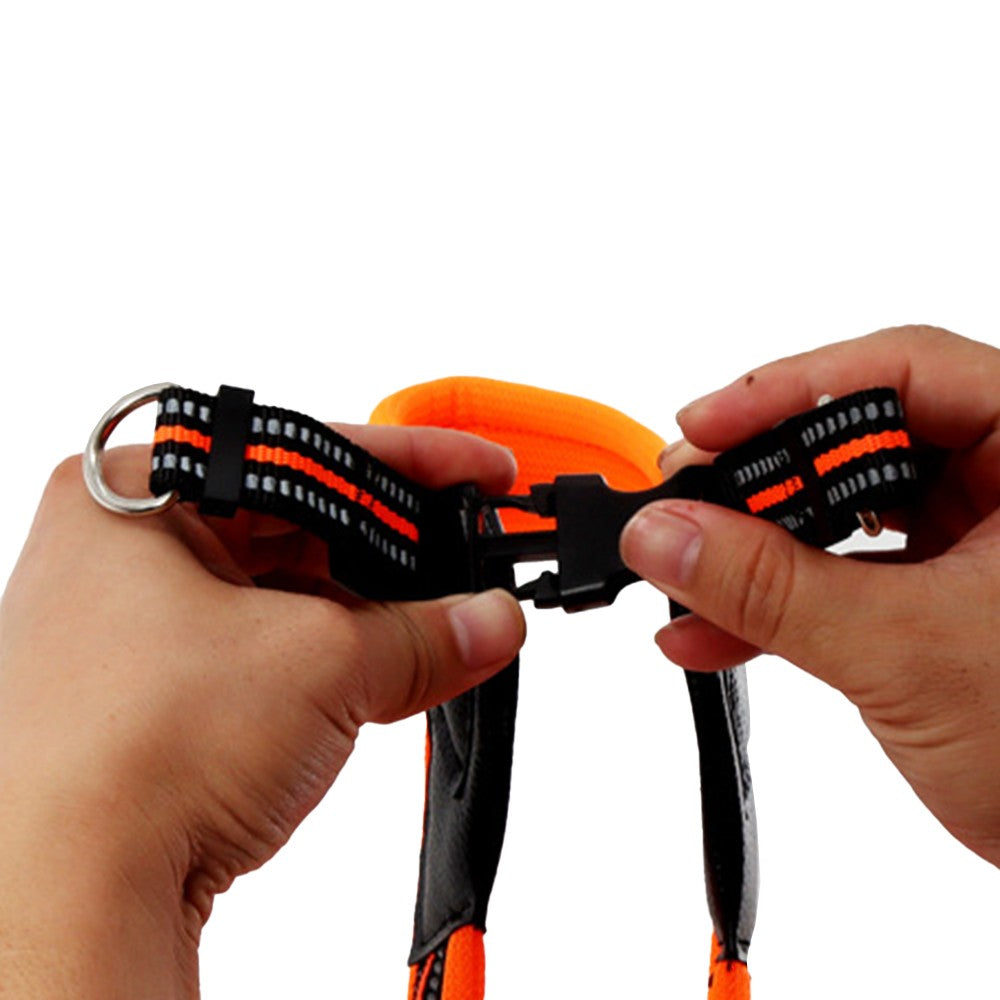 Adjustable No Pull Pet Dog Harness Reflective Pet Dog Vest Pets Accessories Orange M